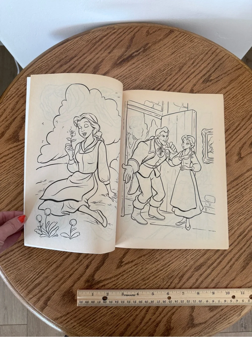 Vintage 1991 Disney Beauty and the Beast big color and activity book. Never used